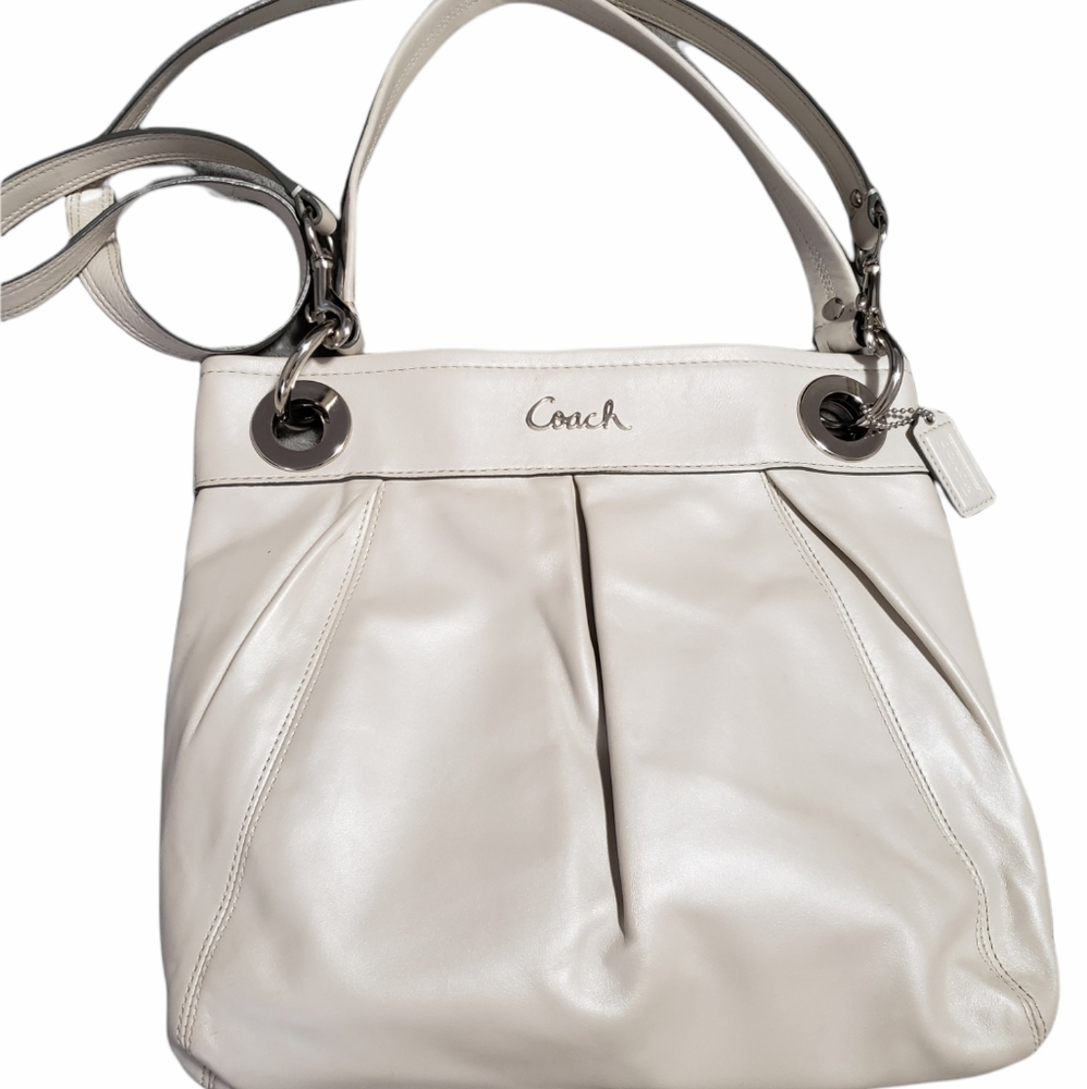 Coach Ashley Hippie in Leather Pearl